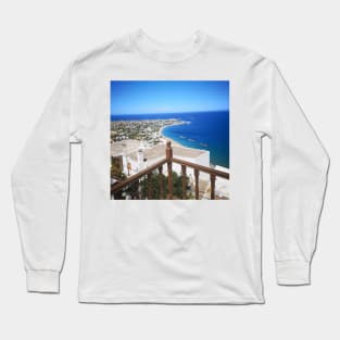 Balcony view of the Aegean Sea Long Sleeve T-Shirt